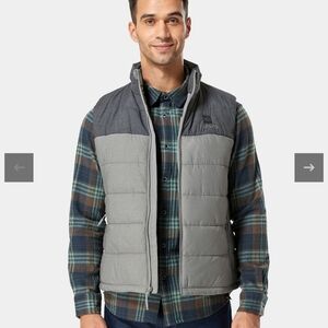 Men's Gray Performance Puffer Vest